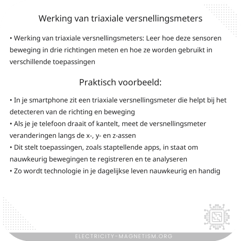Werking van Triaxiale Versnellingsmeters