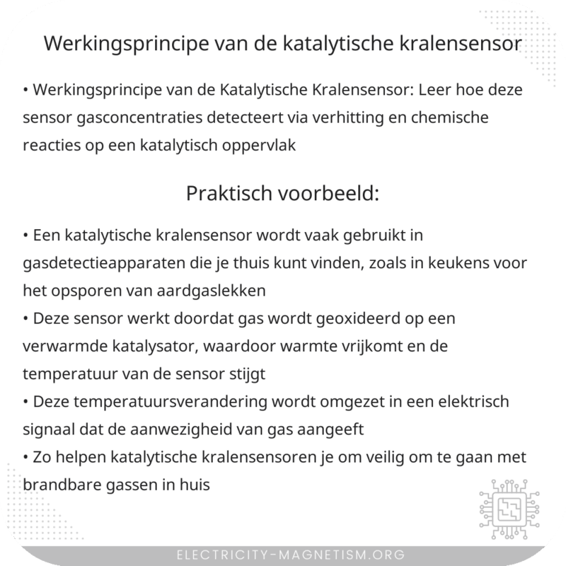 Werkingsprincipe van de Katalytische Kralensensor