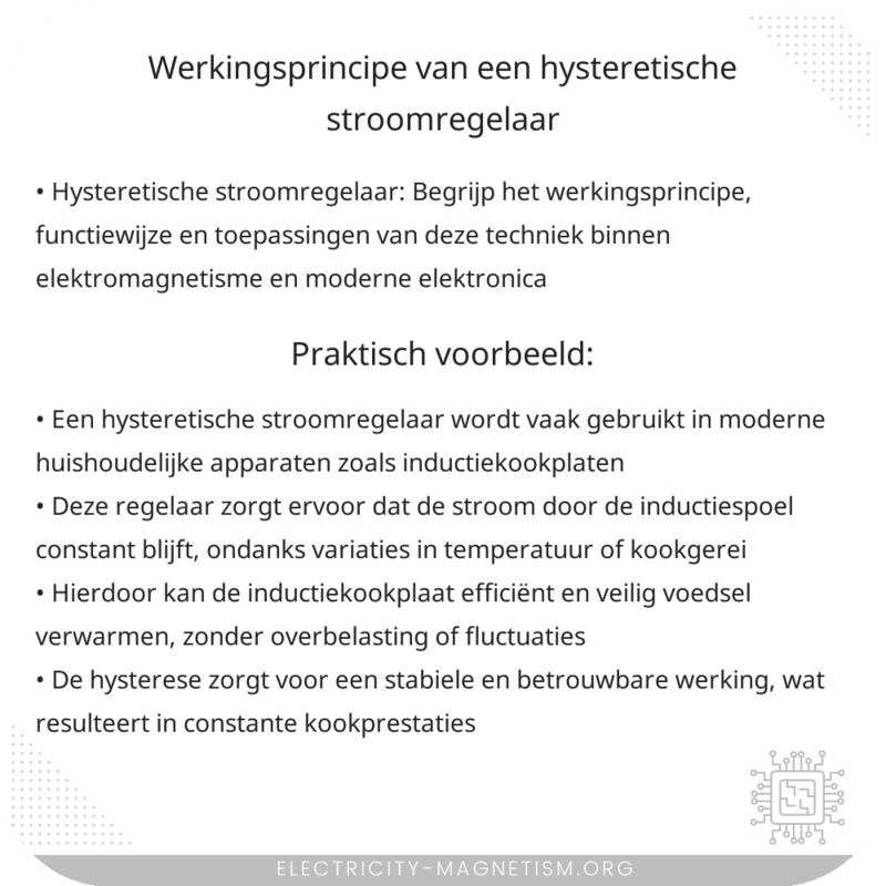 Werkingsprincipe van een Hysteretische Stroomregelaar