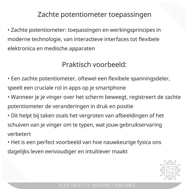 Zachte Potentiometer | Toepassingen