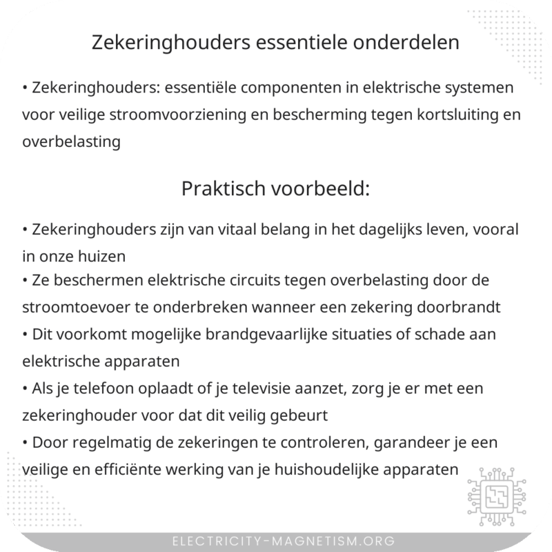 Zekeringhouders | Essentiële Onderdelen