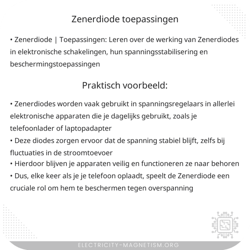 Zenerdiode | Toepassingen