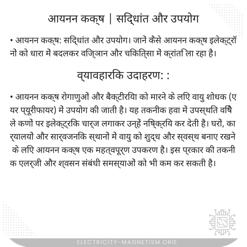 आयनन कक्ष | सिद्धांत और उपयोग