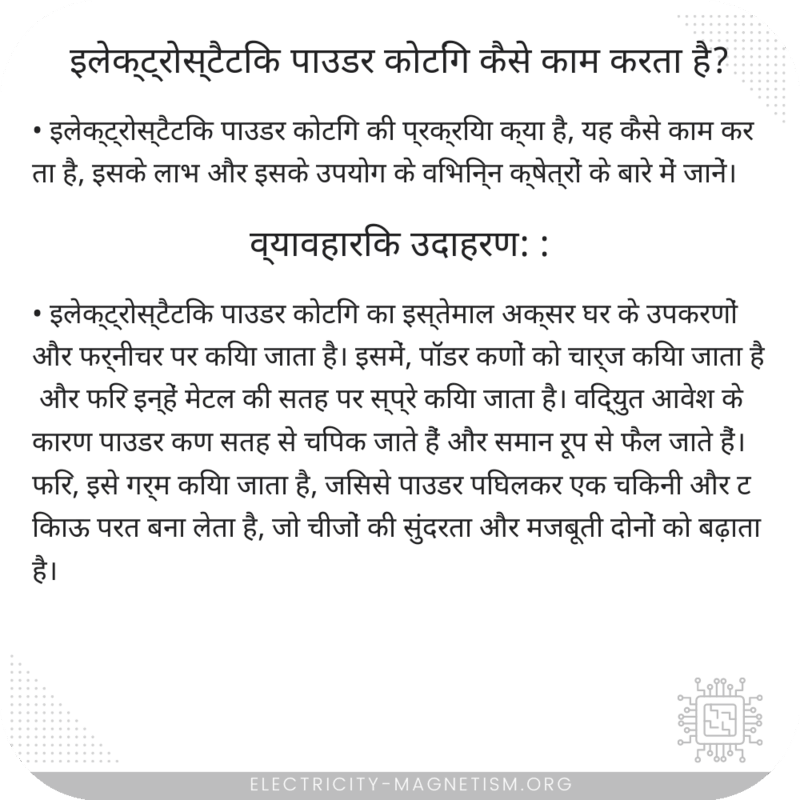 इलेक्ट्रोस्टैटिक पाउडर कोटिंग कैसे काम करता है?