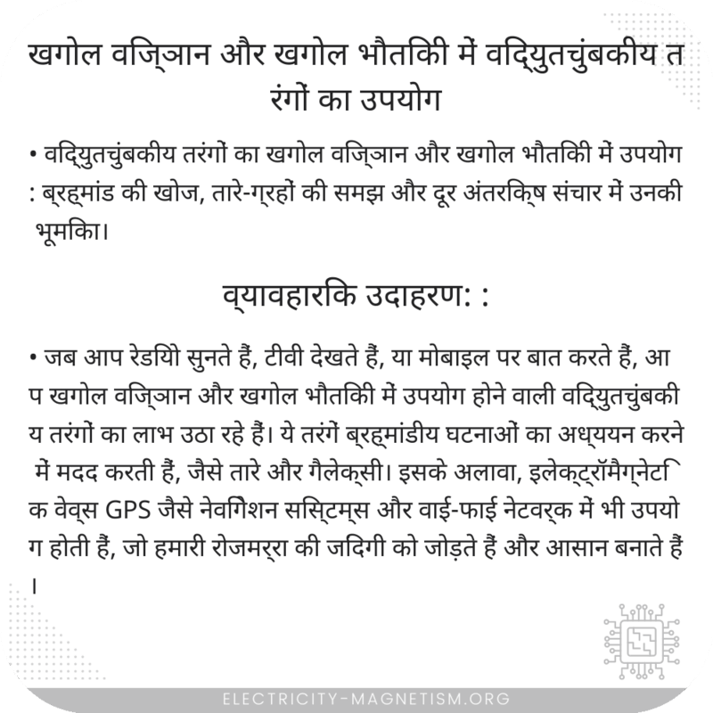 खगोल विज्ञान और खगोल भौतिकी में विद्युतचुंबकीय तरंगों का उपयोग