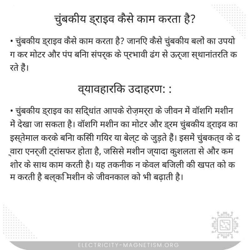 चुंबकीय ड्राइव कैसे काम करता है?