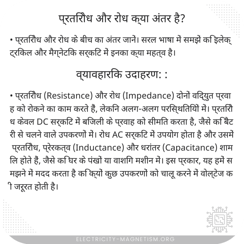 प्रतिरोध और रोध क्या अंतर है?