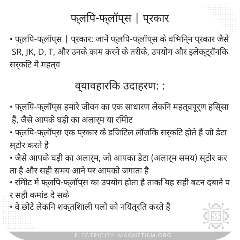 फ्लिप-फ्लॉप्स | प्रकार