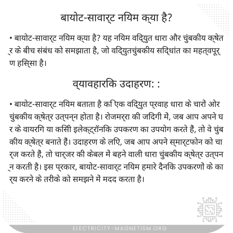 बायोट-सावार्ट नियम क्या है?