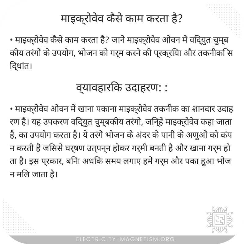 माइक्रोवेव कैसे काम करता है?