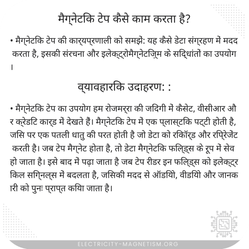 मैग्नेटिक टेप कैसे काम करता है?