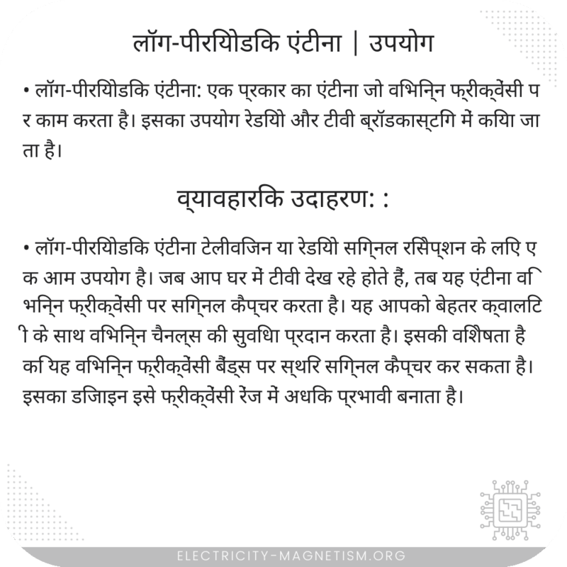 लॉग-पीरियोडिक एंटीना | उपयोग