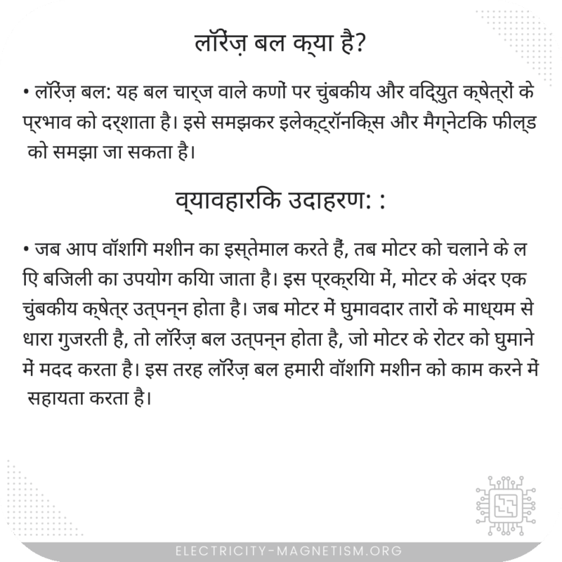 लॉरेंज़ बल क्या है?