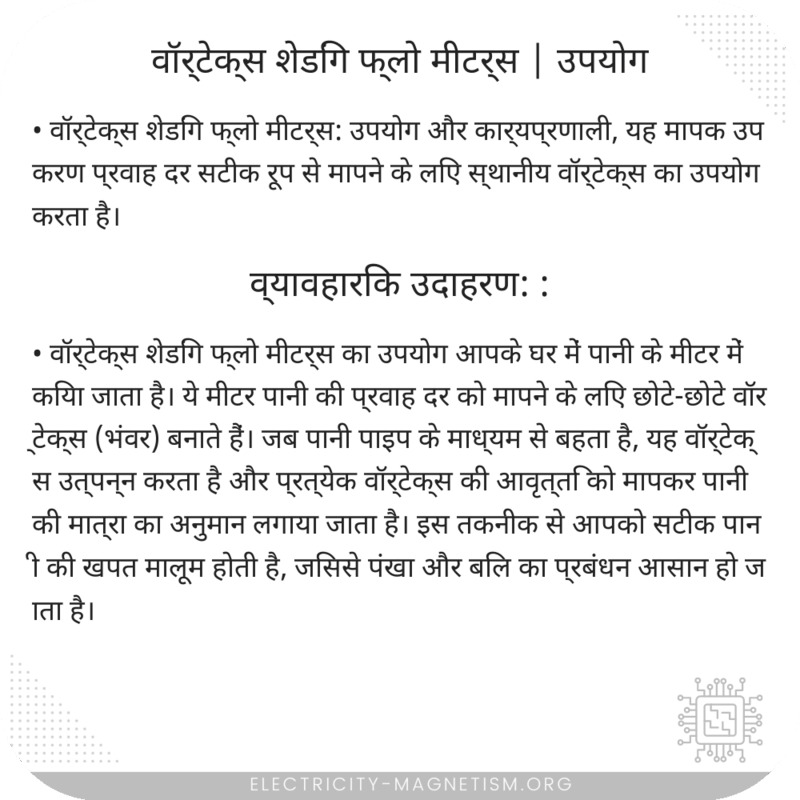 वॉर्टेक्स शेडिंग फ्लो मीटर्स | उपयोग