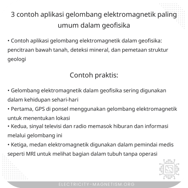 3 Contoh Aplikasi Gelombang Elektromagnetik Paling Umum dalam Geofisika