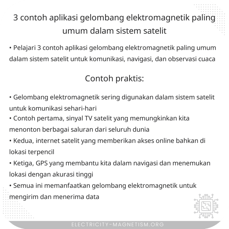 3 Contoh Aplikasi Gelombang Elektromagnetik Paling Umum dalam Sistem Satelit