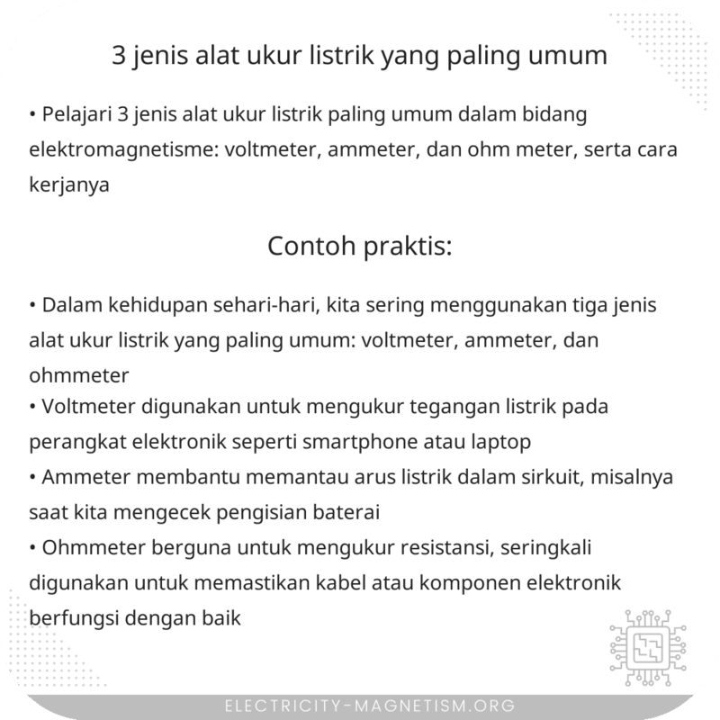 3 Jenis Alat Ukur Listrik yang Paling Umum