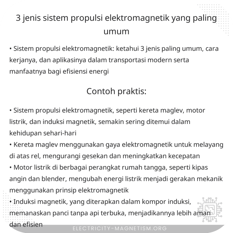 3 Jenis Sistem Propulsi Elektromagnetik yang Paling Umum