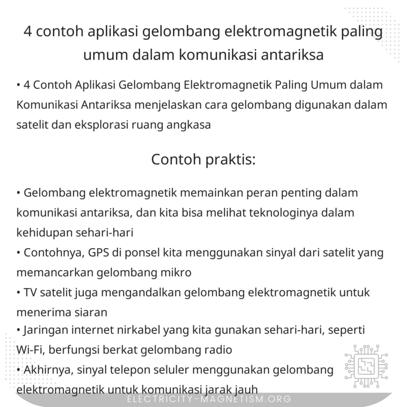 4 Contoh Aplikasi Gelombang Elektromagnetik Paling Umum dalam Komunikasi Antariksa