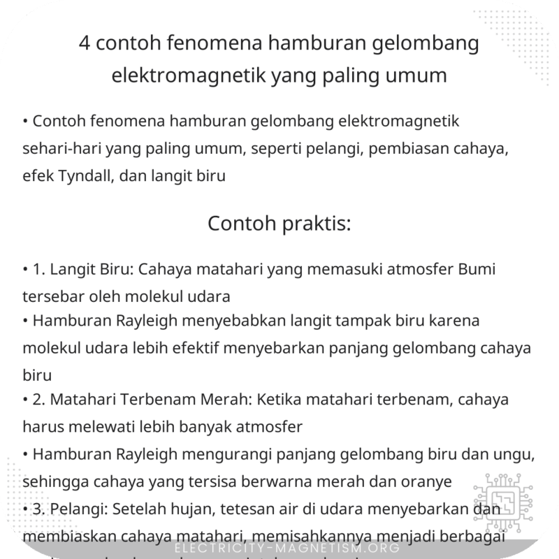 4 Contoh Fenomena Hamburan Gelombang Elektromagnetik yang Paling Umum