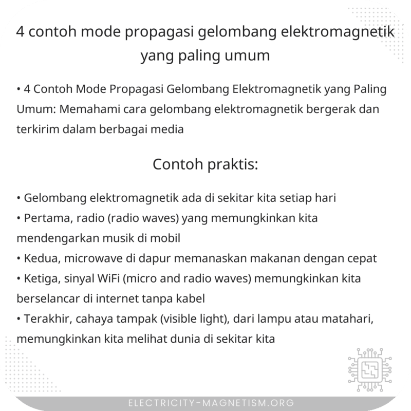 4 Contoh Mode Propagasi Gelombang Elektromagnetik yang Paling Umum