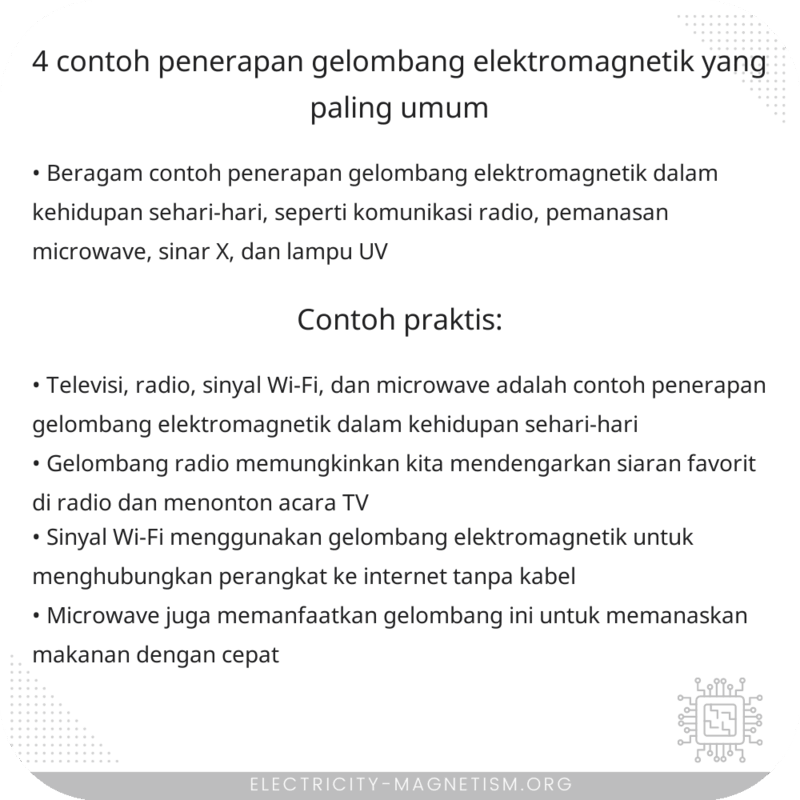 4 Contoh Penerapan Gelombang Elektromagnetik yang Paling Umum
