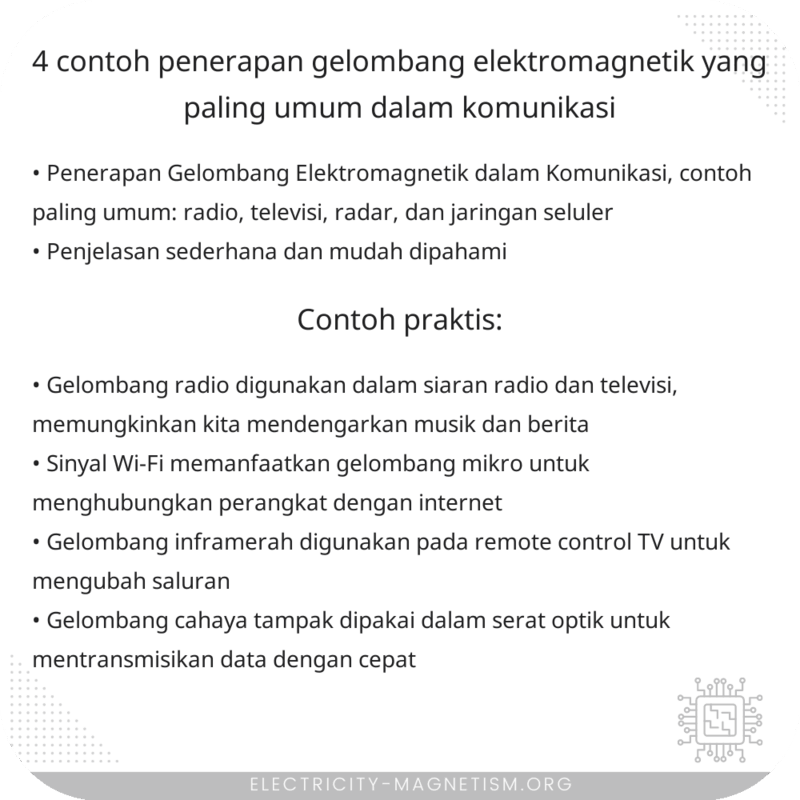 4 Contoh Penerapan Gelombang Elektromagnetik yang Paling Umum dalam Komunikasi
