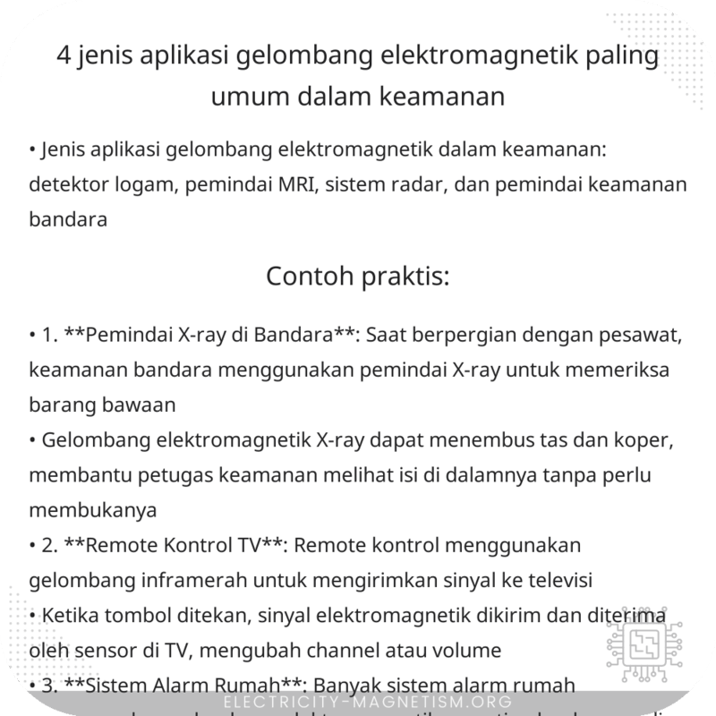 4 Jenis Aplikasi Gelombang Elektromagnetik Paling Umum dalam Keamanan