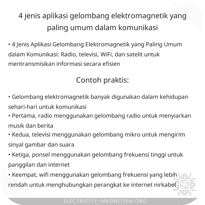 4 Jenis Aplikasi Gelombang Elektromagnetik yang Paling Umum dalam Komunikasi