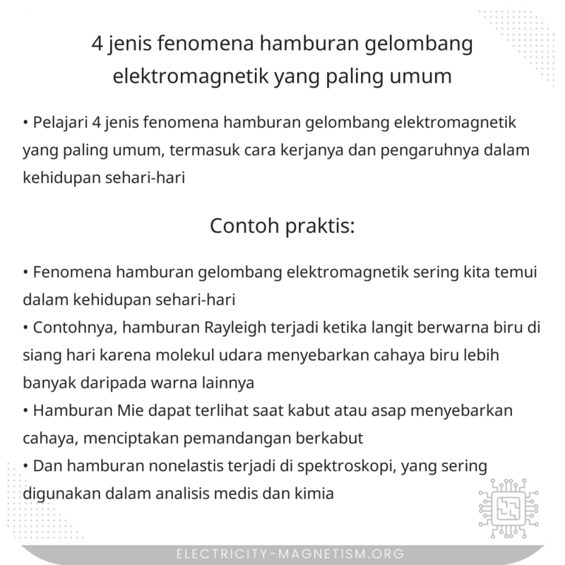 4 Jenis Fenomena Hamburan Gelombang Elektromagnetik yang Paling Umum