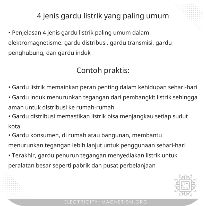 4 Jenis Gardu Listrik yang Paling Umum