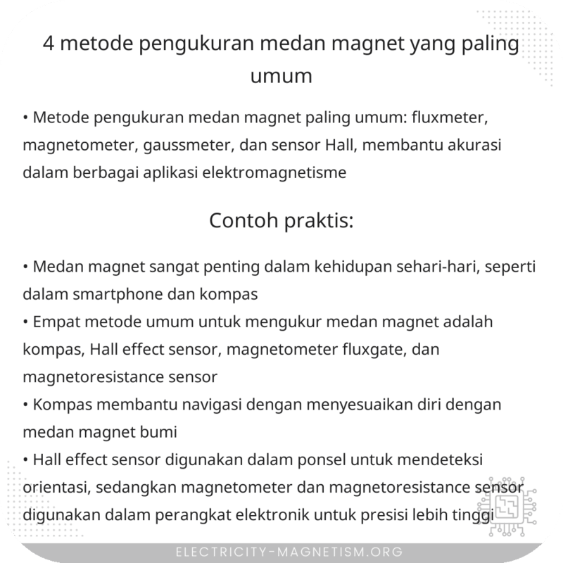 4 Metode Pengukuran Medan Magnet yang Paling Umum