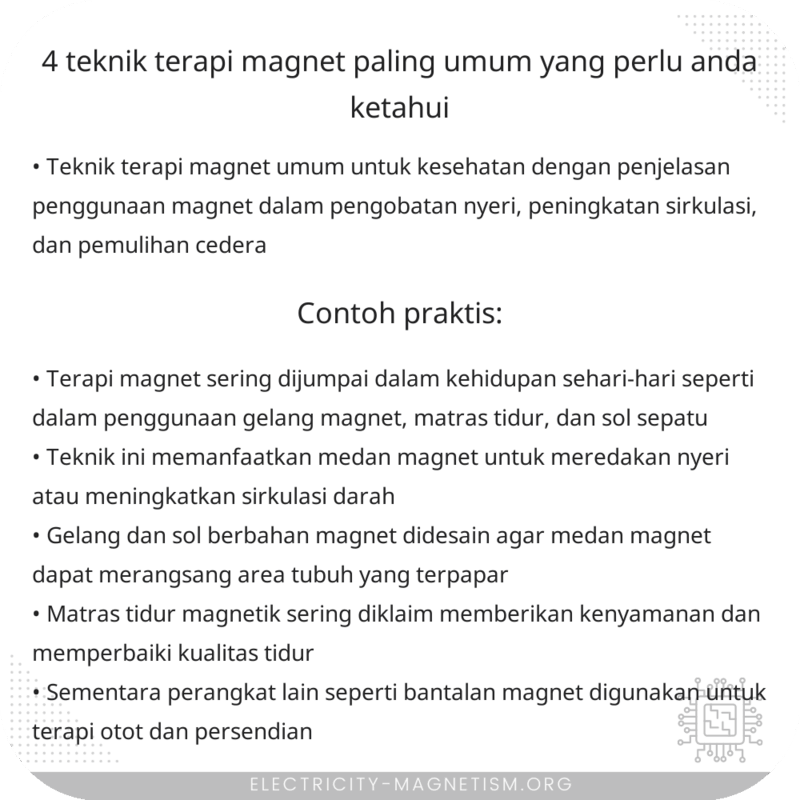 4 Teknik Terapi Magnet Paling Umum yang Perlu Anda Ketahui