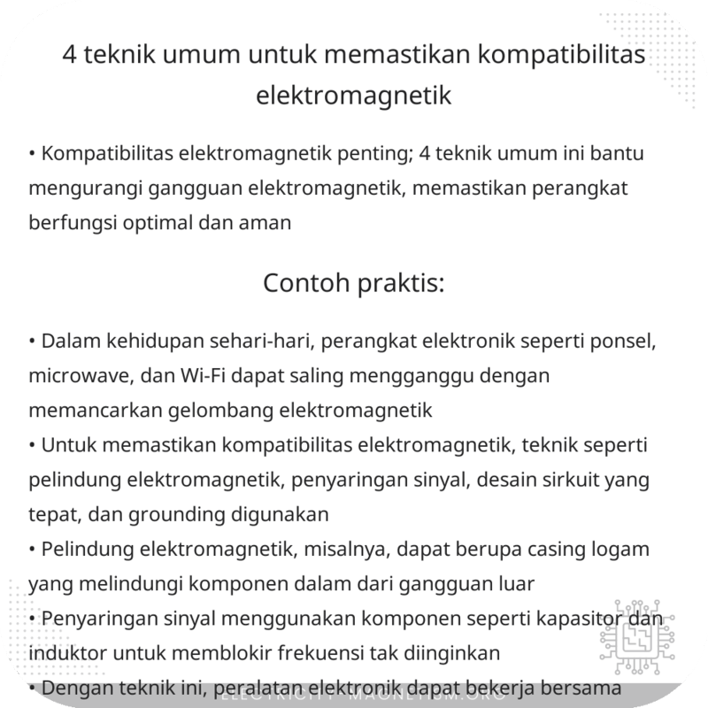 4 Teknik Umum untuk Memastikan Kompatibilitas Elektromagnetik