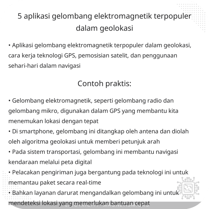 5 Aplikasi Gelombang Elektromagnetik Terpopuler dalam Geolokasi