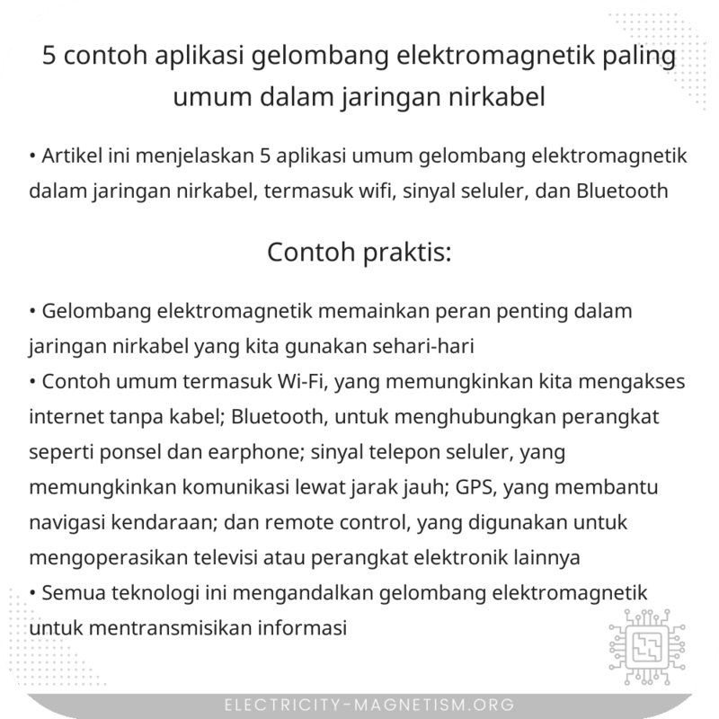5 Contoh Aplikasi Gelombang Elektromagnetik Paling Umum dalam Jaringan Nirkabel