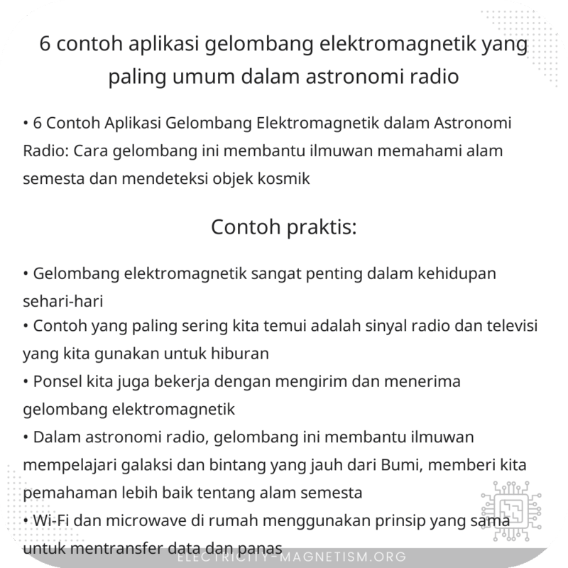 6 Contoh Aplikasi Gelombang Elektromagnetik yang Paling Umum dalam Astronomi Radio