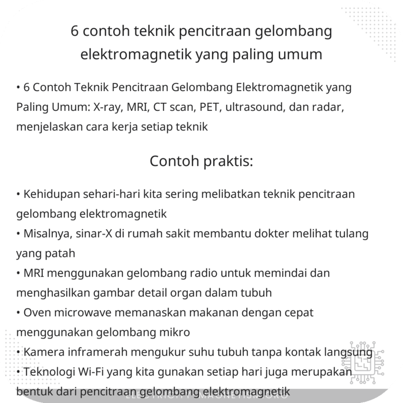 6 Contoh Teknik Pencitraan Gelombang Elektromagnetik yang Paling Umum
