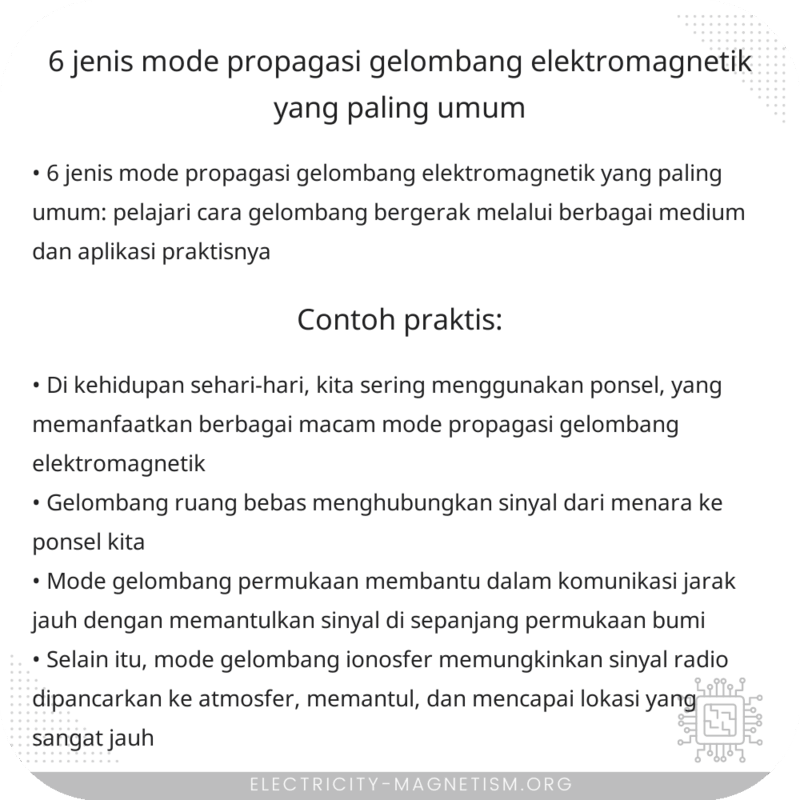 6 Jenis Mode Propagasi Gelombang Elektromagnetik yang Paling Umum