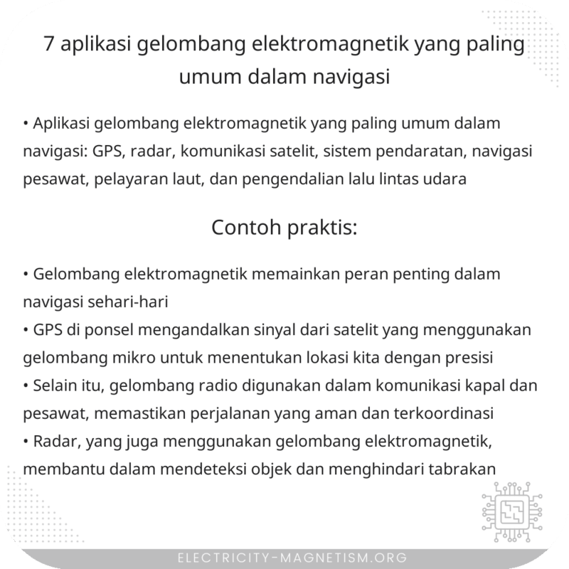 7 Aplikasi Gelombang Elektromagnetik yang Paling Umum dalam Navigasi