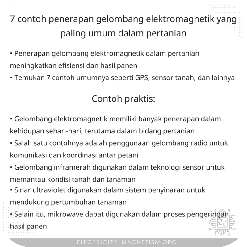 7 Contoh Penerapan Gelombang Elektromagnetik yang Paling Umum dalam Pertanian