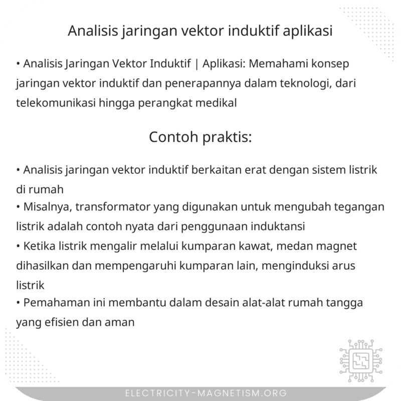 Analisis Jaringan Vektor Induktif | Aplikasi
