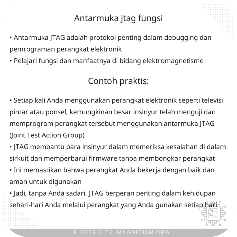 Antarmuka JTAG | Fungsi