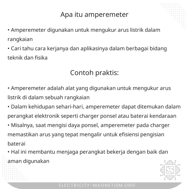 Apa Itu Amperemeter?