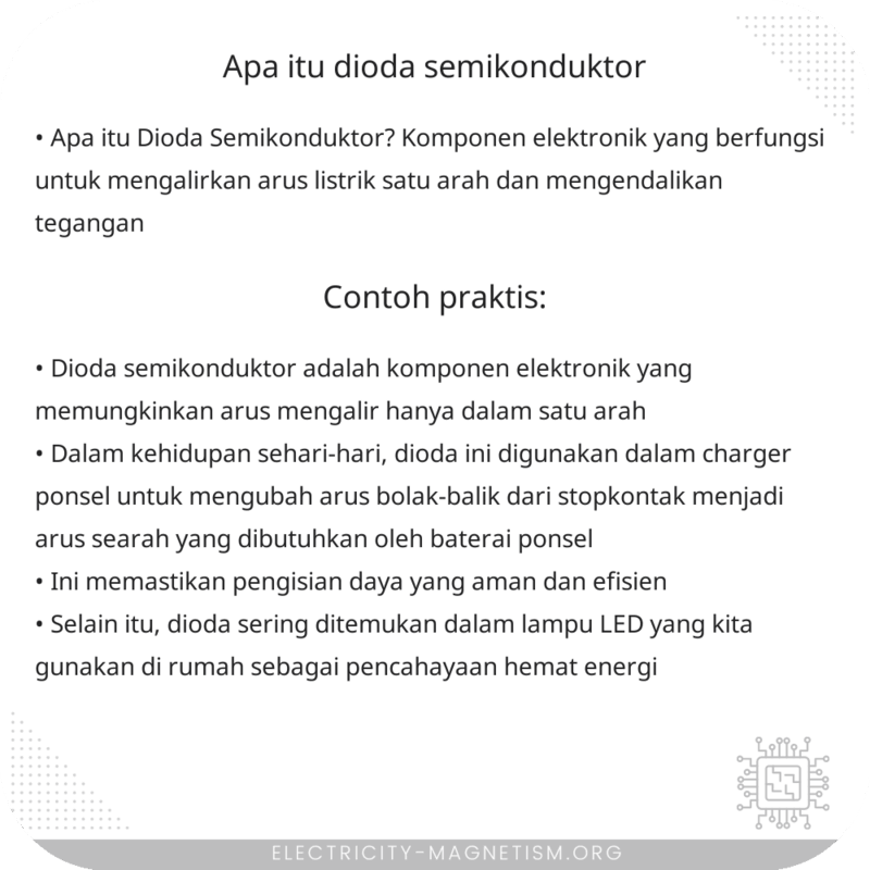 Apa itu Dioda Semikonduktor?