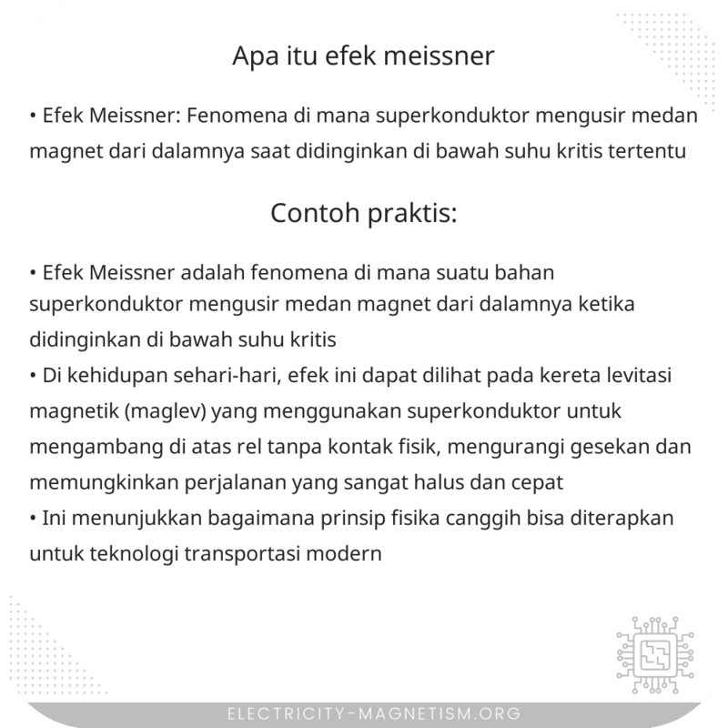 Apa Itu Efek Meissner?