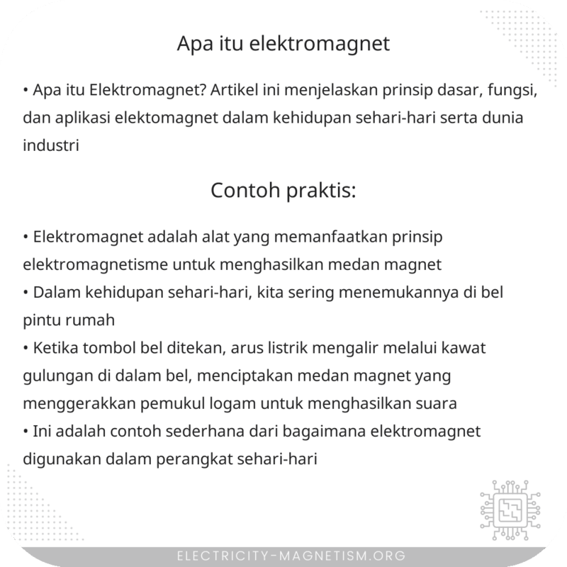 Apa itu Elektromagnet?