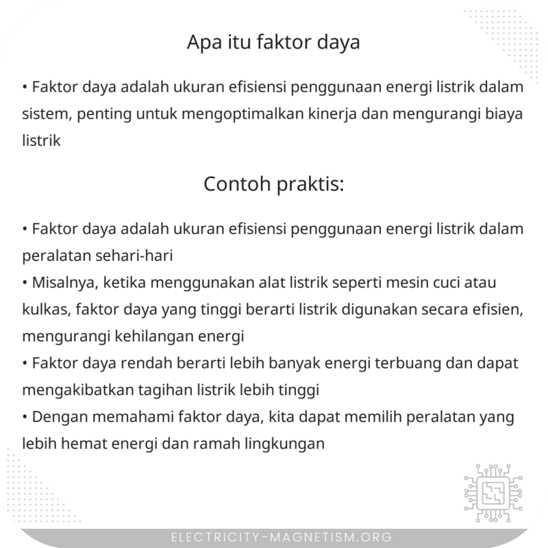 Apa Itu Faktor Daya?