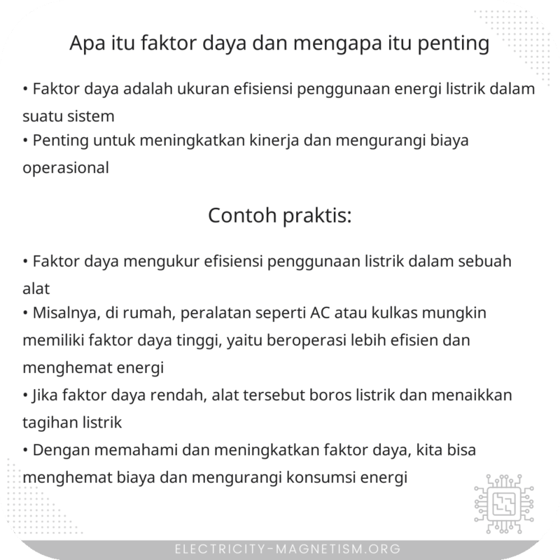 Apa Itu Faktor Daya dan Mengapa Itu Penting?