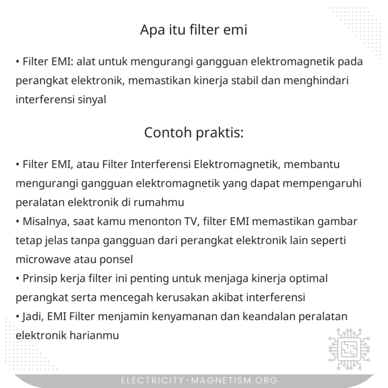 Apa Itu Filter EMI?